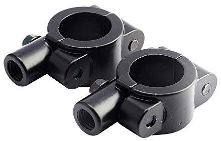 2 piezas de Abrazaderas de montaje en espejo de manillar, 7/8 abrazadera de montaje del manillar del espejo de la motocicleta para Moto, Bicicleta, Dirt Bike, ATV