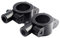 2 Pcs Universal Fit 10mm Handlebar Mirror Mount Clamps Black Aluminum 7/8 Motorcycle Mirror Handlebar Mount Clamp for Motorbike Dirt Bike ATV motorcycle handle
