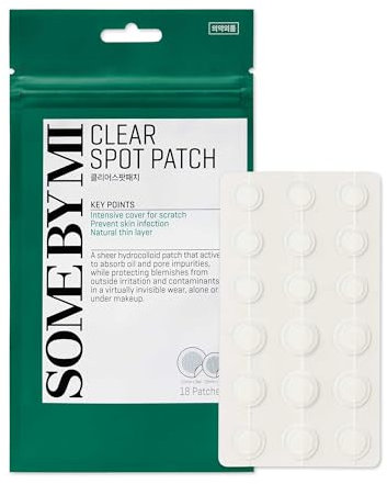 SOME BY MI 30 Days Miracle Clear Spot Patch – 1 Packung, 18 Stück – Unsichtbare Hydrocolloid-Pflaster gegen Hautunreinheiten & Pickel – Sanft zur Haut, ohne Reizung – Koreanische Hautpflege