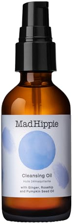Mad Hippie Cleansing Oil for Face - Deep Cleansing Facial Cleanser & Makeup Remover for Dry, Sensitive, Acne-Prone Skin with Vitamin C-Rich Rosehip Oil, 2 Fl Oz