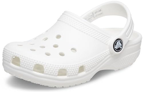 Crocs Unisex Kids Classic Clog T Clog, White, 4 UK Child