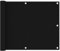 vidaXL Ecran de Balcon Brise-Vue Brise-Vent Store de Jardin Protection d'Intimité Extérieur Noir 75x300 cm Tissu Oxford