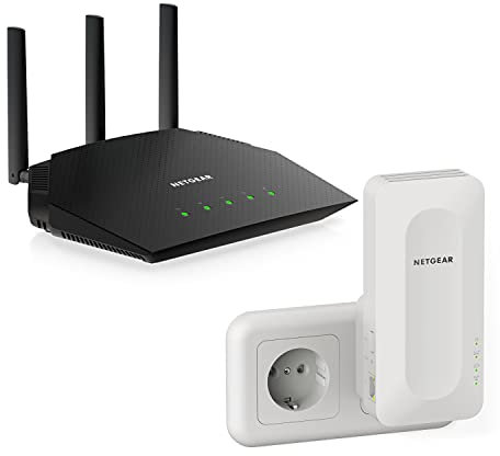 NETGEAR AX WiFi 6 Mesh WLAN System AX1800 (4 simultane Streams mit bis zu 1.8 GBit/s, 5X GB LAN-Ports & USB 3.0, 802.11ax, OFDMA, inklusive Nighthawk App)