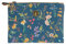 PiP Studio Cosmetic Flat Pouch Small Petites Fleurs/Star Tile Dark Blue 19.5x13x1cm