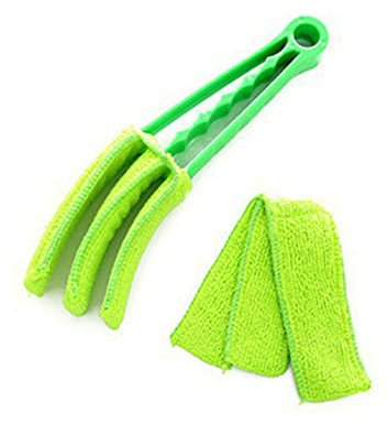 Jalousien-Reiniger, waschbar, Lamellenreiniger, Werkzeug für Fensterläden, Grün