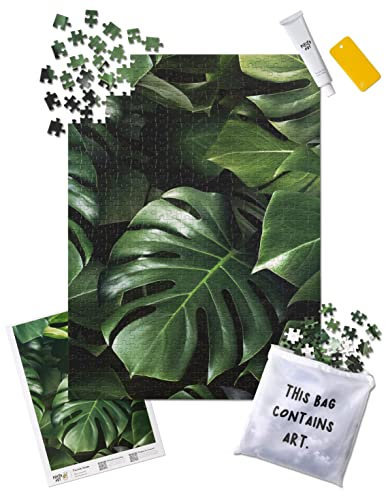 Pieced Out ‘Plant Life’ 500 piece Frameable Jigsaw Puzzle for Adults, Premium 100% Recycled Card, Including Puzzle Glue, Scraper Tool, High-Res Puzzle Guide and Puzzle Bag
