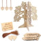 Csirnto Holzbaum Gästebuch Hochzeitsgästebuch Holz mit Holzherzen Lebensbaum Holz Baum Wunschbaum Hochzeitsbuch Gästebuch für Hochzeitsdekorationen Hochzeit Geburtstag Party