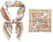 Seidentuch Kopftuch Damen Sommer Bandana Schals & Tücher Haarschal Halstücher Quadrates Bedrucktes 70x70cm