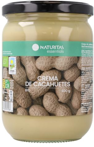 Crema de cacahuete Bio | 500 g | Naturitas Essentials | 100% | Sin azúcar sin aceites añadidos | Cremas para Untar