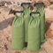 Lot de 4 sacs de sable en toile épaisse avec boucle d'insertion, barrière anti-inondation réutilisable pour porte de maison, fenêtre, sous-sol, garage, contrôle des inondations – 27,9 x 71,1 cm