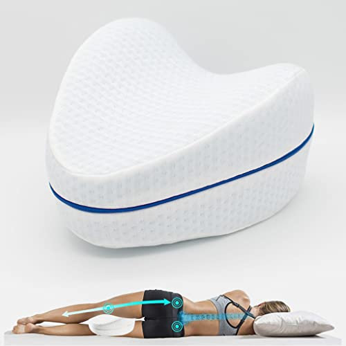 SHAPEVITAL Kniekissen Vital-Dream - Orthopädisches Seitenschläferkissen - Memory-Schaumstoff für Hüft- und Wirbelsäulenentlastung
