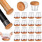 Chair Leg Floor Protectors, 16 Pcs Silicone Chair Leg Covers Caps for Hardwood Floors with Wrapped Felt, Furniture Feet Protectors Pads (Fit:20.1-30mm)