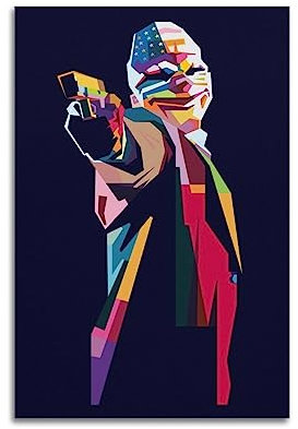 Clown 2 Poster, dekoratives Gemälde, Leinwand-Wandposter und Kunstdruck, modernes Familienschlafzimmer-Dekor-Poster, 40 x 60 cm