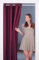 tinycurtains, Türvorhang Bordeaux rot 210 x 150 cm, für alle gängigen Türgrößen, Thermovorhang OHNE Stange