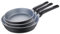 San Ignacio Bistro Grey - Juego de 3 Sartenes Antiadherentes Mango Soft - Fabricadas en Aluminio Fundido - Aptas Todo Tipo de Cocinas - Tecnología de Rápido Calentado