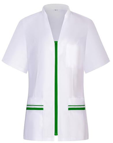 MISEMIYA - Arbeitskleidung Frau Kurze ÄRMEL UNIFORM KLINIK Krankenhaus Reinigung TIERARZT Gesundheit GASTGEWERBE -712 - Medium, Apfelgrün 21