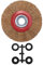 RESFNSE Wire Brush Wheel for Bench Grinder Polish + Reducers Adaptor Rings,5inch 125Mm