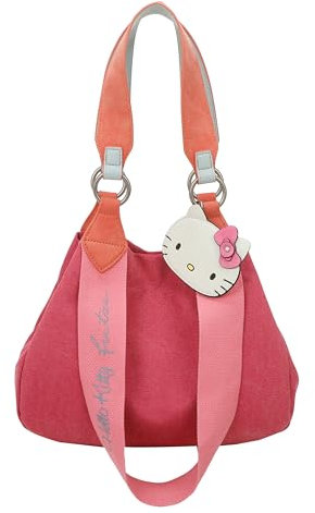 Fritzi aus Preussen Damen Hello Kitty Fritzi Izzy Mini Canvas Pink Cat Shopper