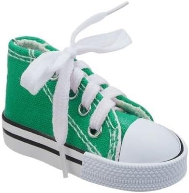 Fahrradständer, personalisierbar, für kleine Schuhe, Motorrad-Seitenständer, Verlängerungspad, 1 x Motorradständer, niedlicher Mini-Canvas-Schuhe, Seitenständer, Motorradzubehör (grün)