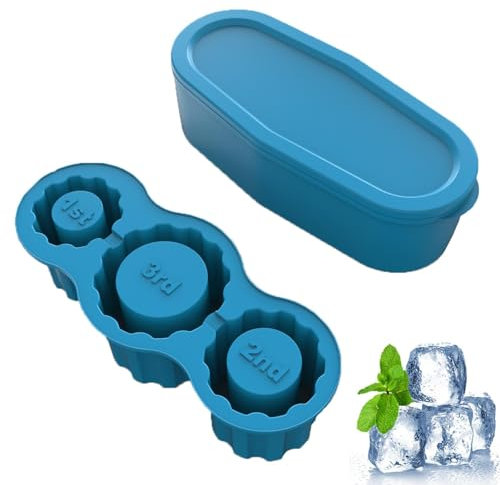 Bandeja para cubitos de hielo para café, Taza para cubitos de hielo - Bandejas portátiles para cubitos de hielo de cilindro grande - Taza para hacer cubitos de hielo de silicona, molde para