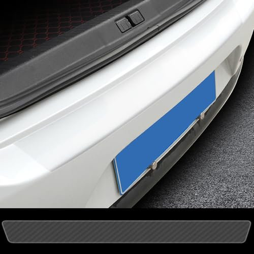 JGDLBXJY Ladekantenschutz für BMW 5er Touring 7 (VII) G31 I 2017-2020,Transparent Stoßstangenschutz inkl Anti Kratz Einstiegsleisten Schutz Kantenschutz Aufkleber Heckstoßstangenschutz,Carbon Fiber