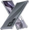 PIXFAB for Samsung Galaxy S24 Ultra Clear Case, Shockproof [Ultra Slim] Gel Rubber Silicone [Protective Case] Phone Cover + Screen Protector for Samsung S24 Ultra