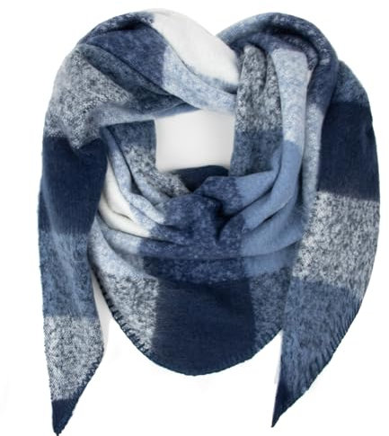 Gloop Damen Schal XXL Strick Dreieck Schal Halstuch Dreieckstuch kuschelig flauschig ohne Kratze an Haut 200×142 CM