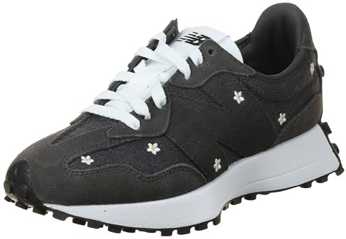 NEW BALANCE Femme 327 Sneaker, Noir/Ciment, 36 EU