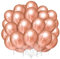 Luftballons Rosa Rosegold,100 Stück Helium Ballons Rosegold mit Roségold Konfetti Ballons für Mädchen Geburtstag Hochzeit Verlobung Jubiläum Babyparty Dekoration