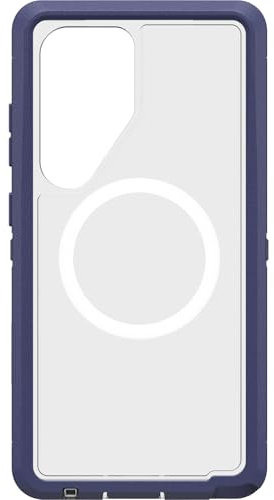 OtterBox Defender Series XT Clear Hülle mit Magneten für Samsung Galaxy S25 Ultra, stoßfest, Ultra-robust, schützende Hülle, 7X getestet nach Militärstandard, Transparent/Lila