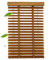 Jalousien aus Massivholz, Holz-Verdunkelung, horizontale Jalousien für Privatsphäre, Rollos für Fenster, 70 x 220 cm, Braun