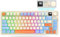 Mechanical Keyboard, 75% Wireless Gaming Keyboard with Display＆ Volume Knob, BT/2.4G/USB-C, RGB Gaming Keyboard with PBT Keycaps, 2000mAh Battery, Software Support for PC Laptop Windows (Blue)
