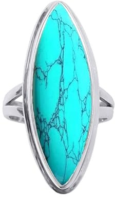 NILOY Edelstein 925 Sterling Silber handgemachter Ring für Männer und Frauen Ring Boho Silber Ring SchmuckPGR-042A