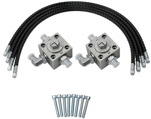 2PCS Vanne de Divertisseur à 3 Voies Dirige Efficacement les Fluides Hydrauliques pour la Mini Excavatrice Chinoise 1 à 2 Tonnes Flexibles