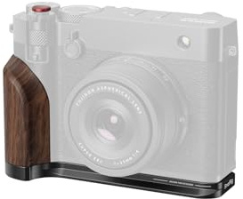 SMALLRIG Grip Noir Avec poignée en Bois Compatible Avec Fujifilm GFX100RF