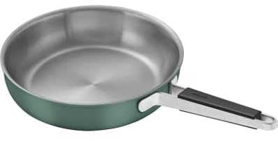 ZWILLING Pure Bratpfanne | rund | 18/10 Edelstahl | Grün (28 cm)