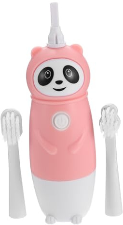 LRXIYODE Elektrische Tiefenreinigung und Schutz für Zähne und Zahnfleisch Kinderzahnbürste Rosa mit Weichen Borsten IPX7 für Kinder ab 3 Jahren
