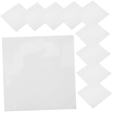 TOBBOMEY 10pcs Tpu Transparent Self-adhesive Repair Patches for Inflatable Pool Tent Air Mattress Kayak Swimming Ring Inflatable Patch Kit with High Adhesion and Tear Resistance