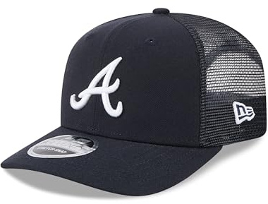 New Era Atlanta Braves 9Seventy Stretch-Snap MLB Trucker Cap Marineblau - One-Size