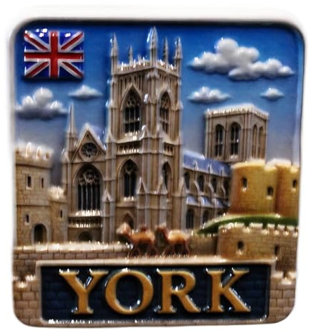 3D -YORK ENGLAND NORTH YORKSHIRE Fridge Magnet City Souvenir Travel Memory Gift