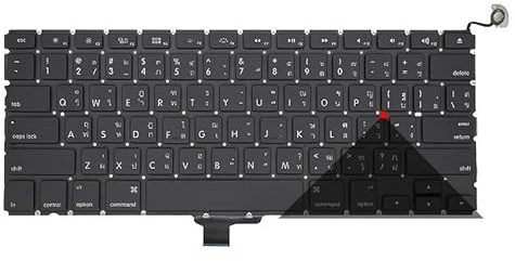 ZHAOWOZ Teclado para portátil Macbook Pro 13 A1278 (EE. UU., Reino Unido, Rusia, Alemania, Francia, España, Brasil, Italia, Portugal, Turquía, TR para tailandés)(TI)