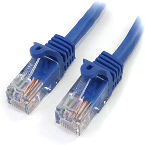 StarTech.com Cable Ethernet Cat5e de 7 pies - Azul - Cable de conexión - Cable Cat5e sin enganches - Cable de Red Corto - Cable Ethernet - Cable Cat 5e - 7 pies (RJ45PATCH7)