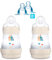 MAM Economy Set III Anti-Colic Starter Set with Anti-Colic Bottles Set + 2 Teats Size 0 Slowest Flow Rate Breast-Milk, pre-Formula