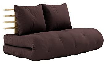 Karup Design, Shin Sano, Schlafsofa, Gestell: Klarlackiert, Matratzen: Braun