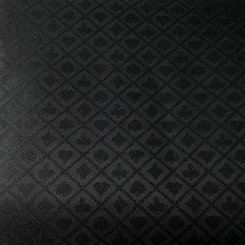 Yuanhe Poker-Tischdecke, 274 x 152 cm, Schwarz