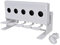 Festnight 5-Loch Biathlon Anlage Knockdown-Ziel mit Reset-Schnur 26,5 x 13,5 x 16 cm