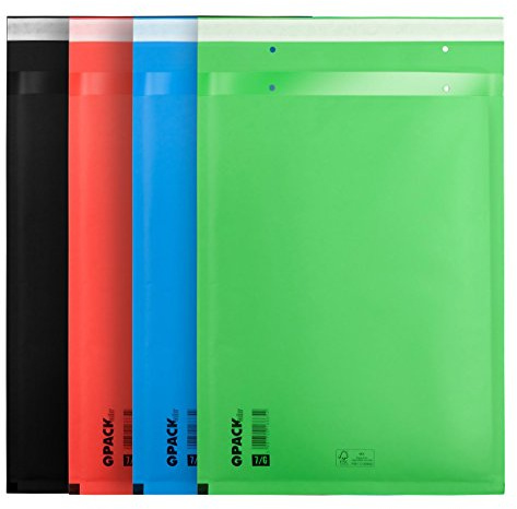 100 rote Luftpolstertaschen Luftpolsterumschlag Versandtaschen Größe: 4/D (200 x 275 mm) ROT dimapax