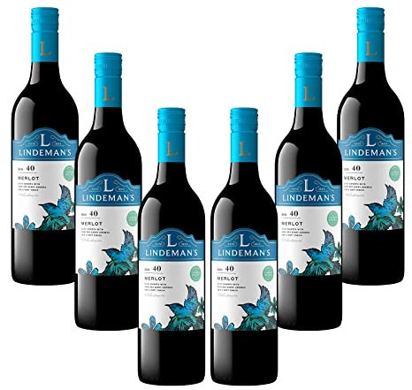 Lindeman's Merlot Red Wine Case from South Eastern Australia (6 x 75 cl Bottles)