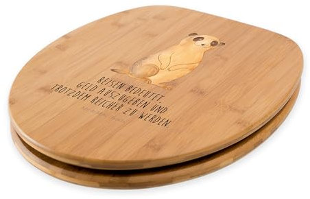 Mr. & Mrs. Panda Motiv WC Sitz Erdmännchen - Geschenk, Toilette, WC-Sitz, Wildtiere, Afrikareise, Klobrille, Klodeckel, Afrika, Roadtrip,