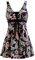 Wantdo Femme Maillots de Bain Une Pièce Robe pour Natation Sportif Impression Élasticité Imprimé Fleur Col en V Taille Plus Cache-Ventre Bretelles Larges Rembourré,Fleur de Mer(2),EU52-54/ UK 24-26